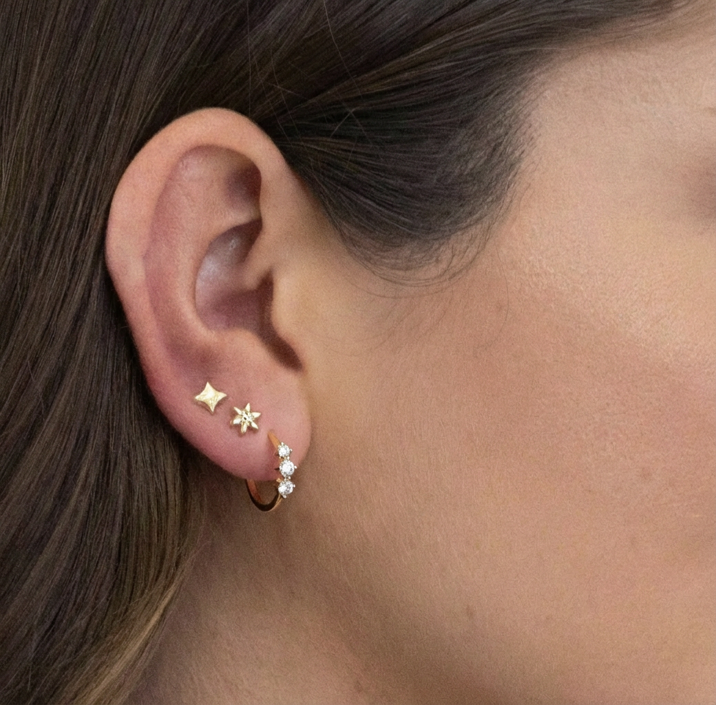 BOUCLE D'OREILLE UPTOWN MOON