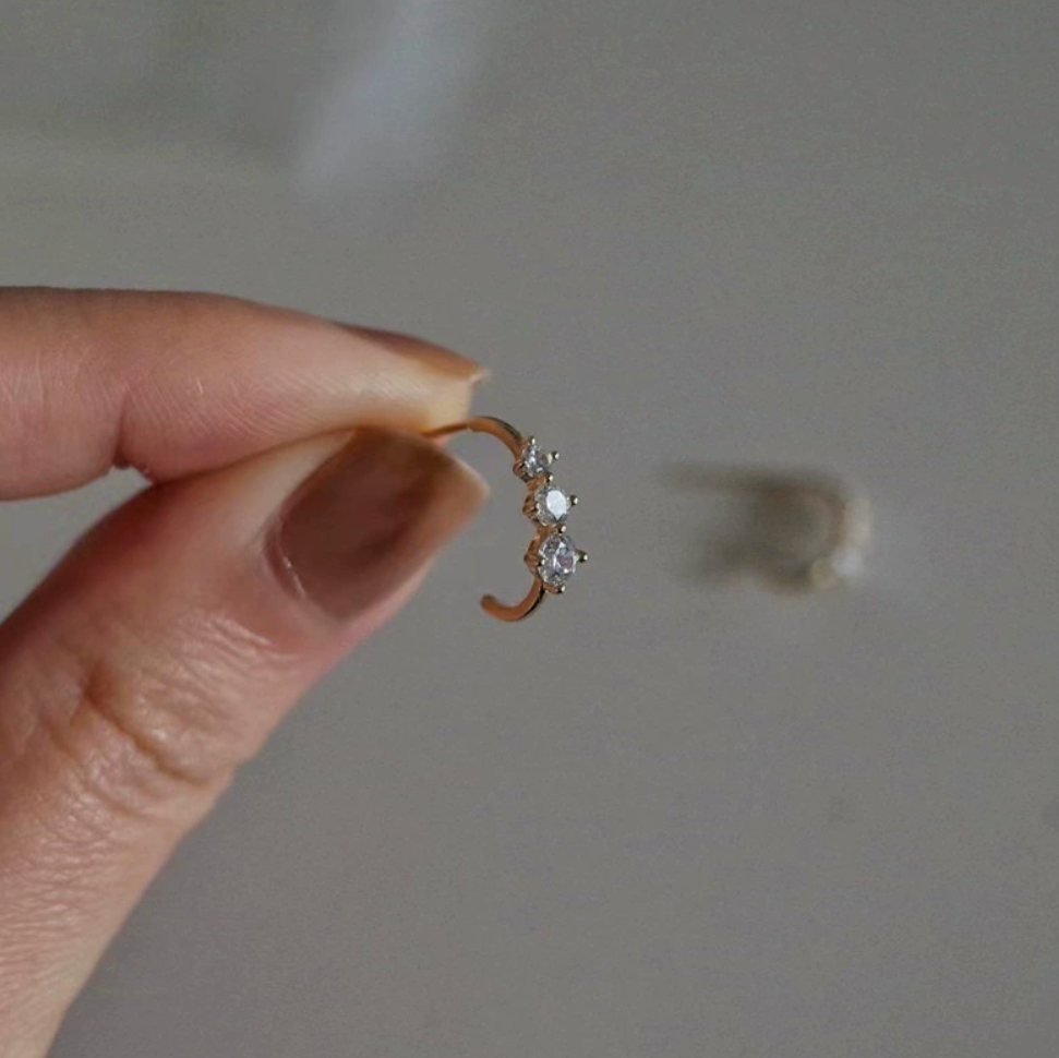 BOUCLE D'OREILLE UPTOWN MOON